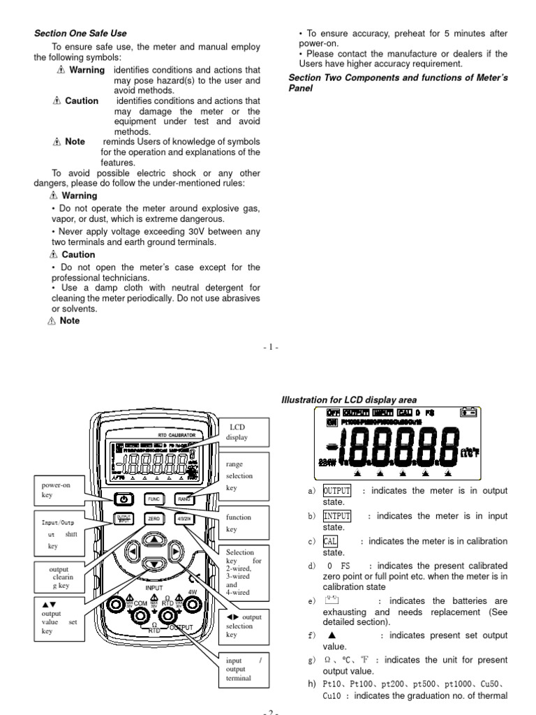 Manual Victor PT100 | PDF | Electrical Resistance And Conductance ...