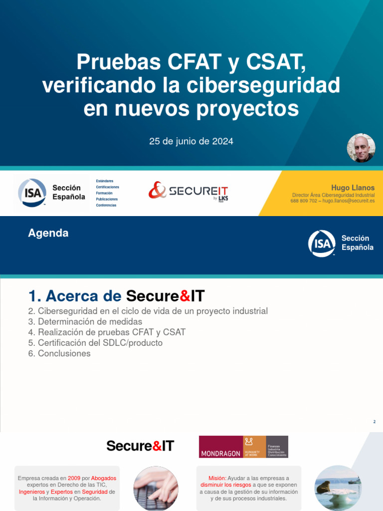 PRESENTACIÓN - WEB - Pruebas CSAT y CFAT - SECURE - LLANOS | PDF | La ...