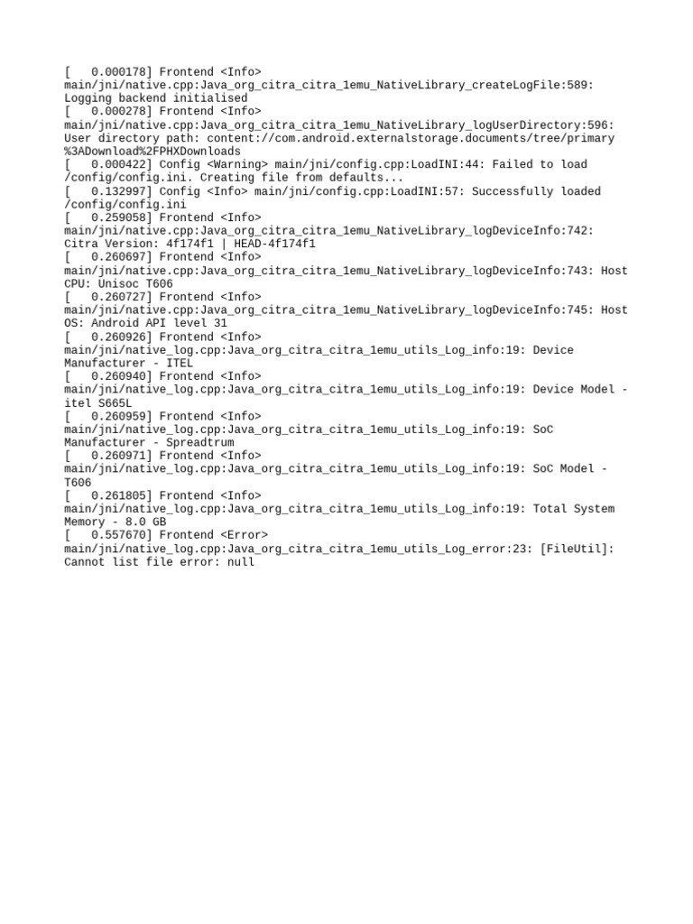 Citra Log - Txt.old | PDF