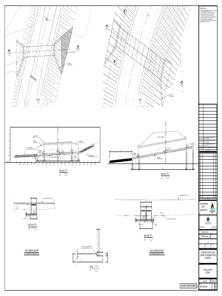 Box Culvert Construction Details | PDF | Engineering | Building Materials