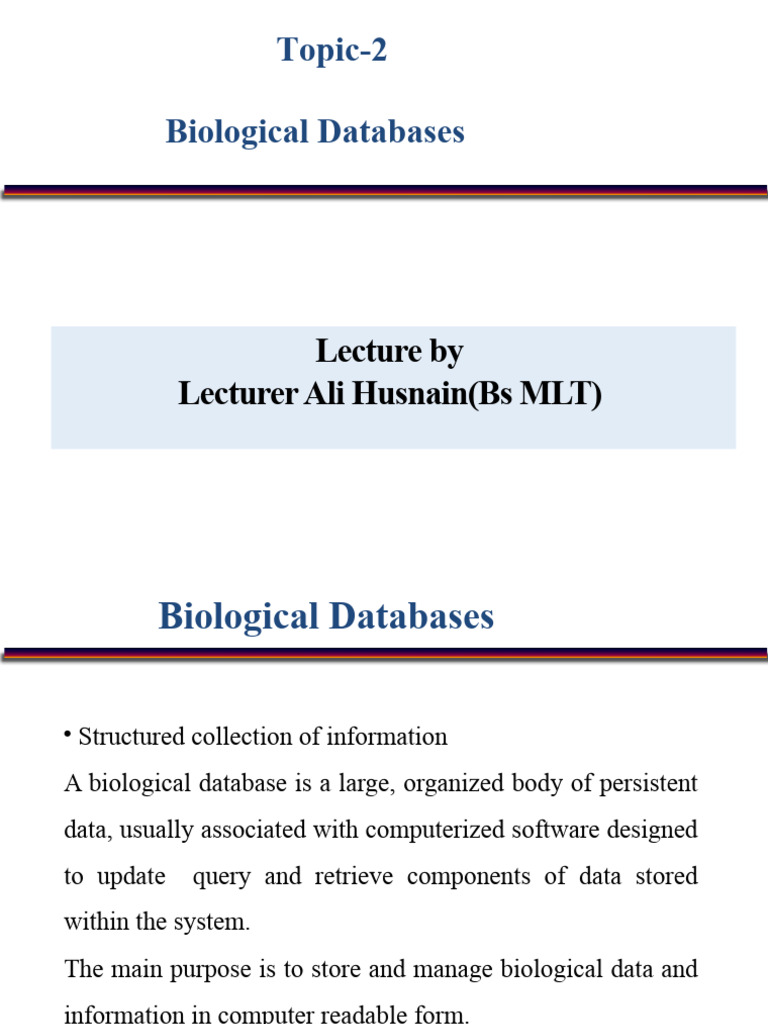 Biological Databases | PDF