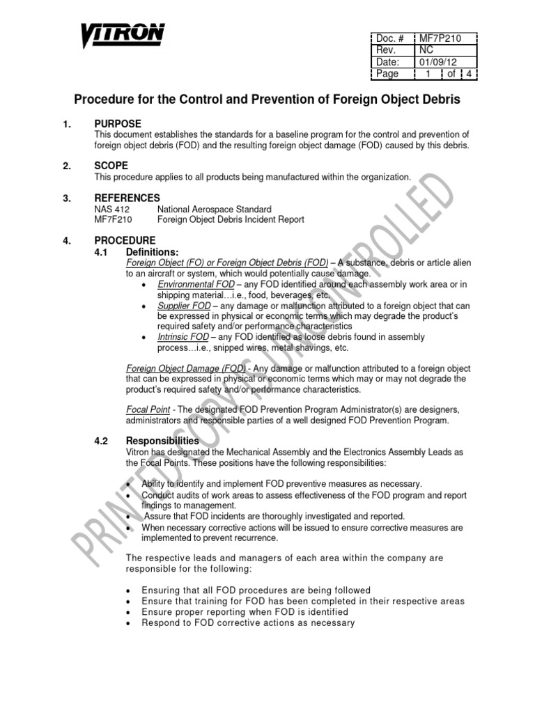 Vitron foreign object mf7p210 nc pdf foreign object damage