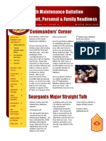 Commanders' Corner: 4th Maintenance Battalion Unit, Personal & Family Readiness