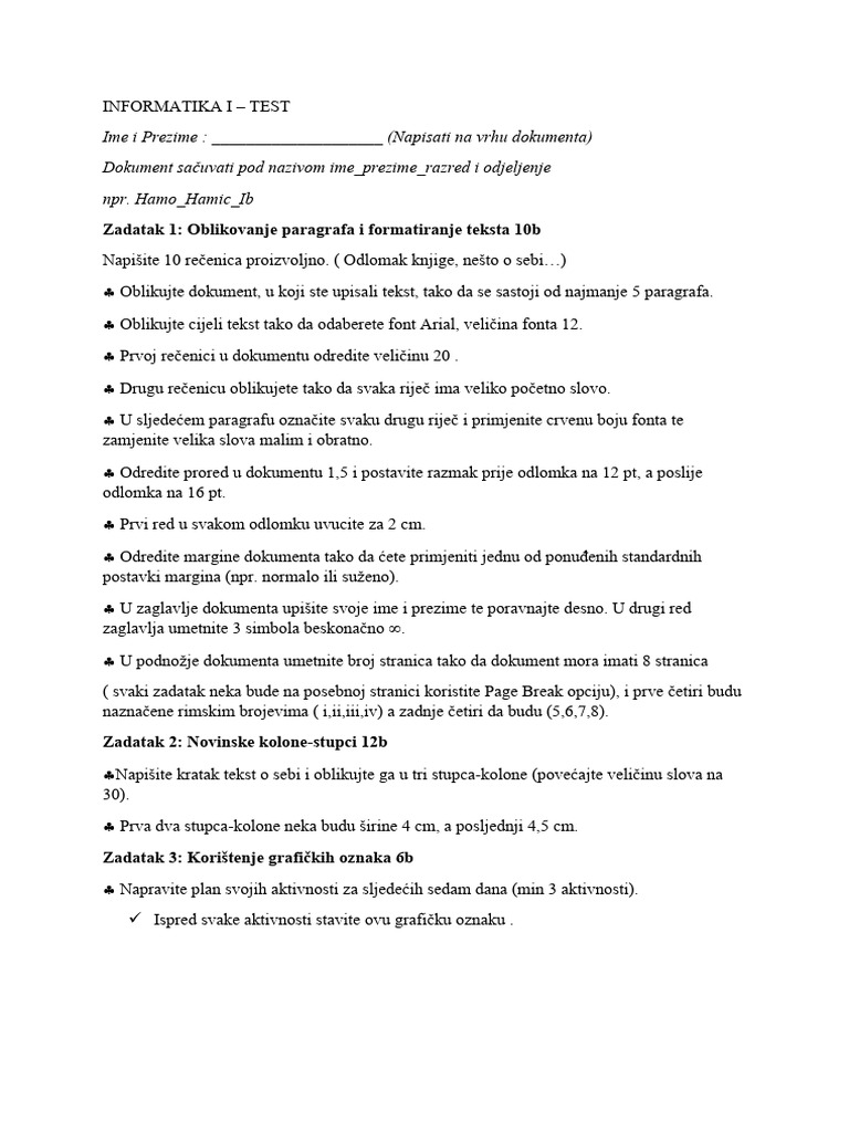 INFORMATIKA Itest (1) | PDF