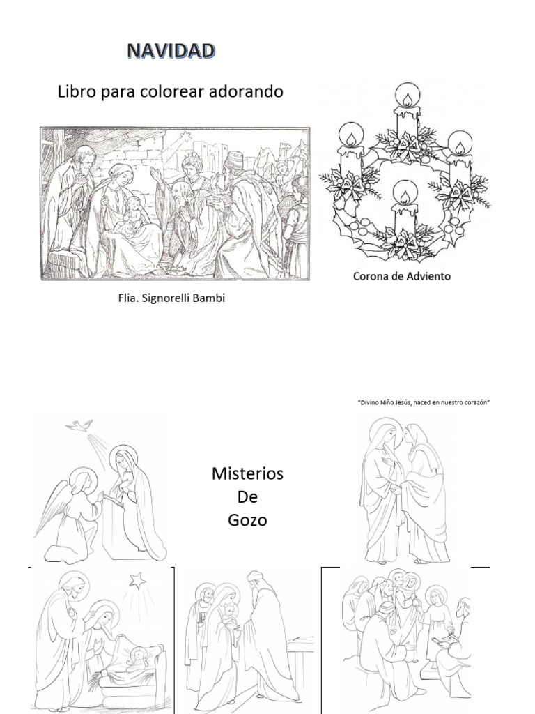 Coloreando la Navidad y su significado | PDF | María, madre de Jesús ...