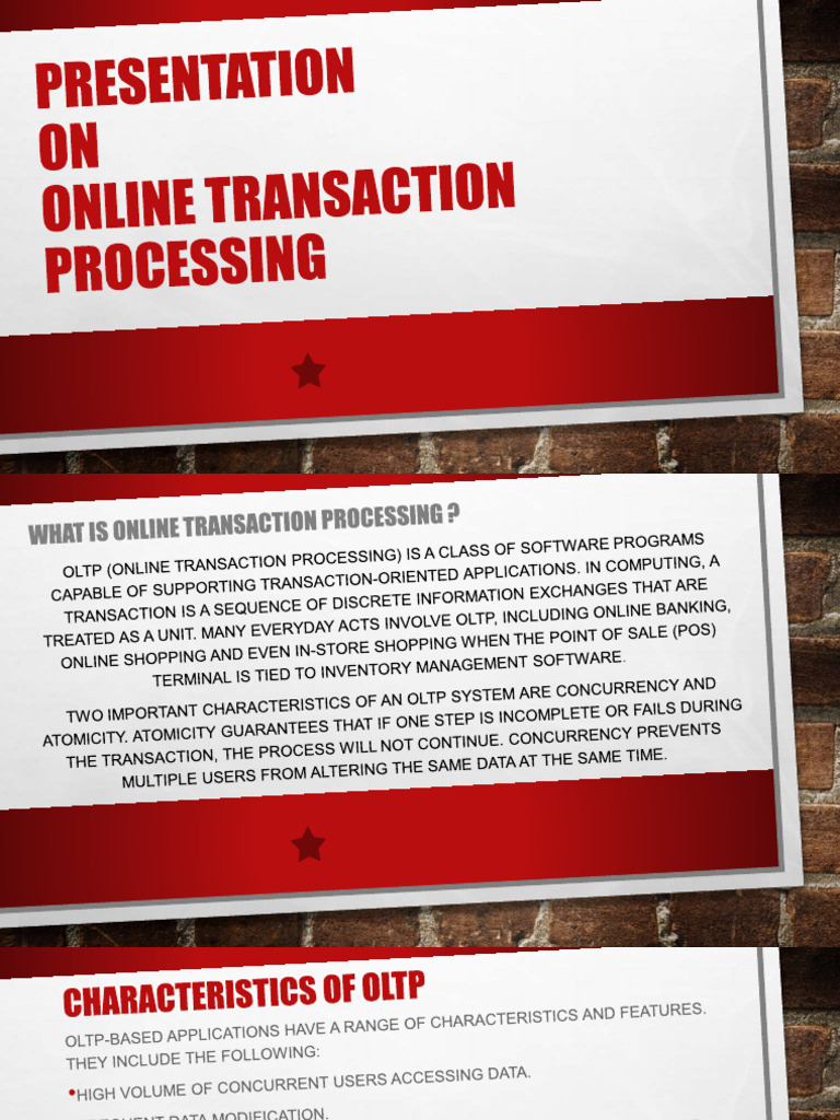 Overview of Online Transaction Processing | PDF