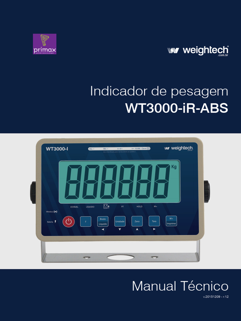 Manual do Indicador WT3000-iR-ABS | PDF | Cálculo | Eletricidade