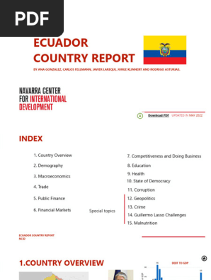 Ecuador country report