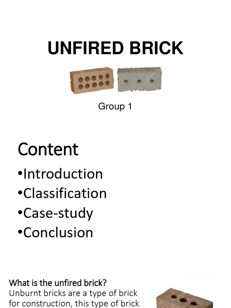 Unfired Bricks (1) | PDF | Brick | Concrete