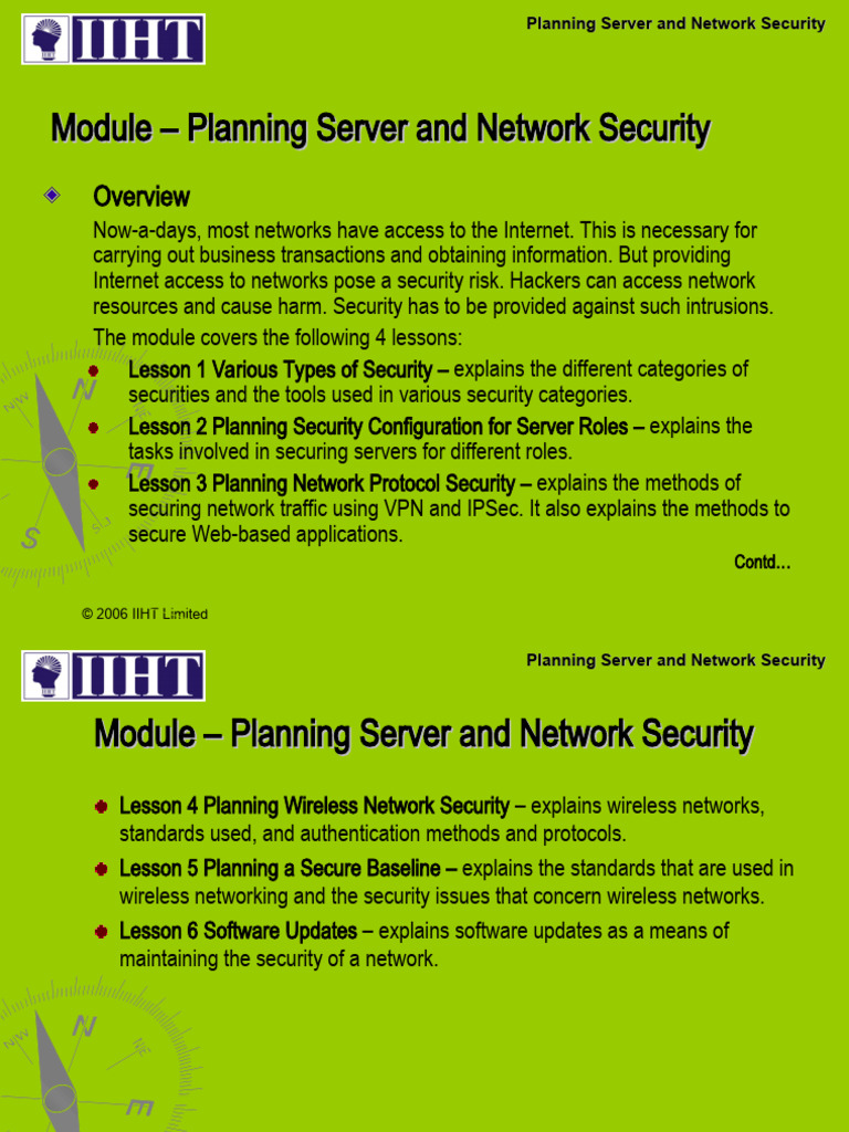 Server and Network Security Planning Guide | PDF | Computer Network ...