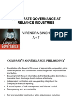 Project On Corporate Governance of ITC