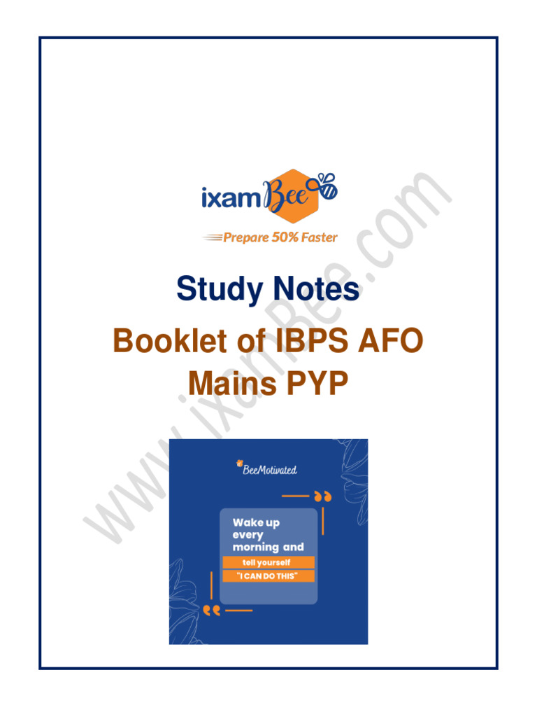 IBPS AFO Mains Previous Year Papers | PDF | Grafting | Aquaponics