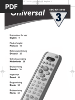 Manual Comando Universal Philips