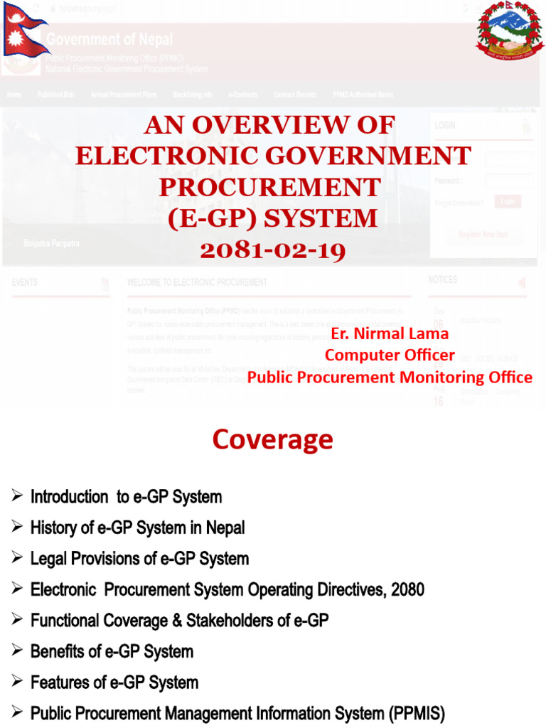 E-GP System Overview | PDF