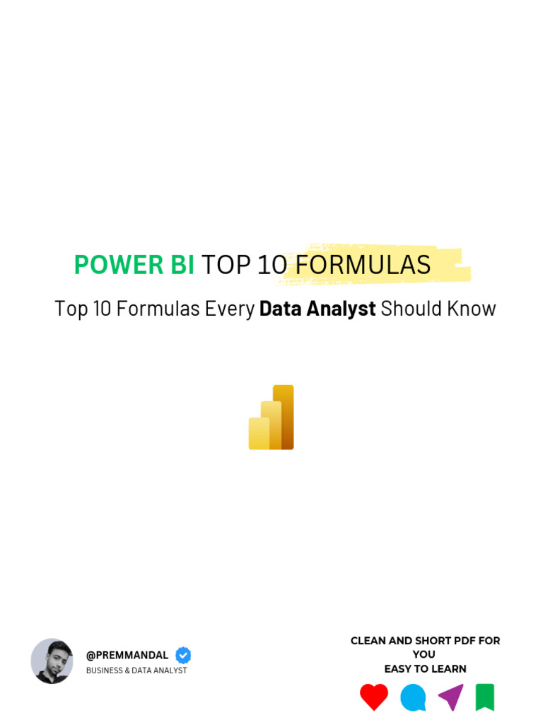 Top 10 Power BI Formulas Explained | PDF | Average | Formula
