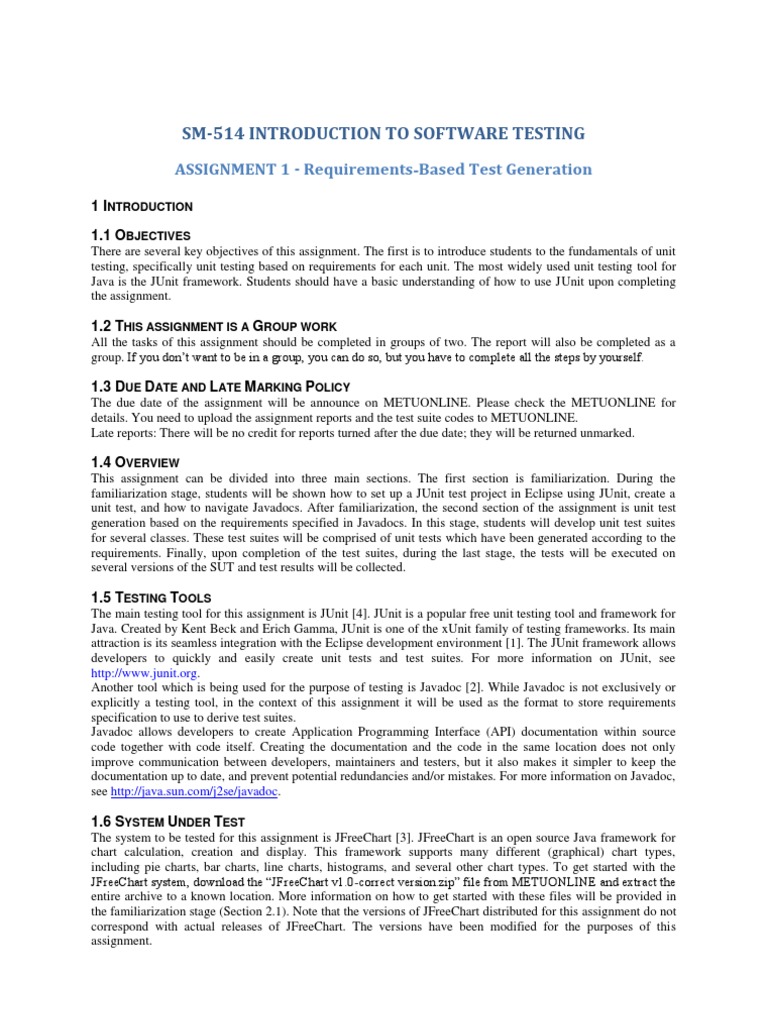 Requirements-Based Unit Testing with JUnit | PDF | Unit Testing | Class ...