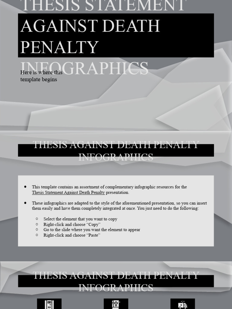 Thesis statement against death penalty infographics by slidesgo pdf