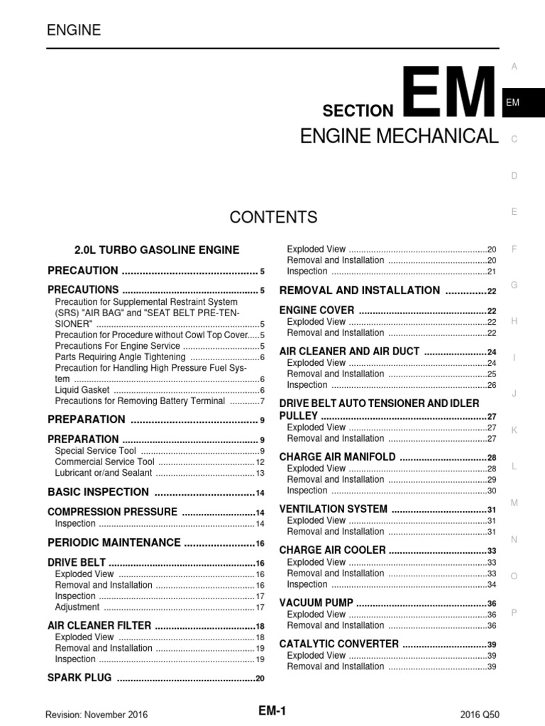 2.0L Turbo Gasoline Engine Manual | PDF | Airbag | Engines