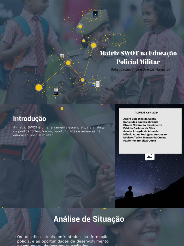 Matriz SWOT para Educação Policial - DIREITOS HUMANOS | PDF