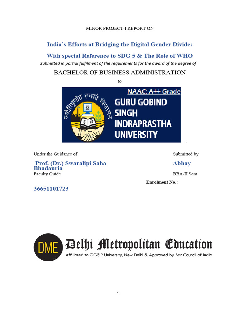Bridging The Digital Gender Divide in India | PDF