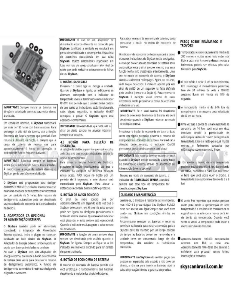 Manual Skyscan Severe Thunderstorm Pt 1 Pdf