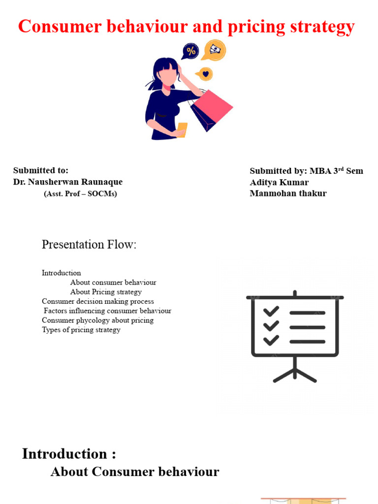 Consumer Behaviour and Price Strategy | PDF