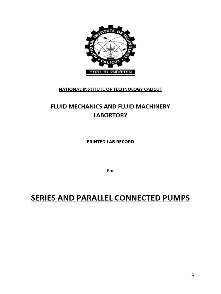 9 (B) Demonstration of Study Pump in | PDF | Pump | Flow Measurement
