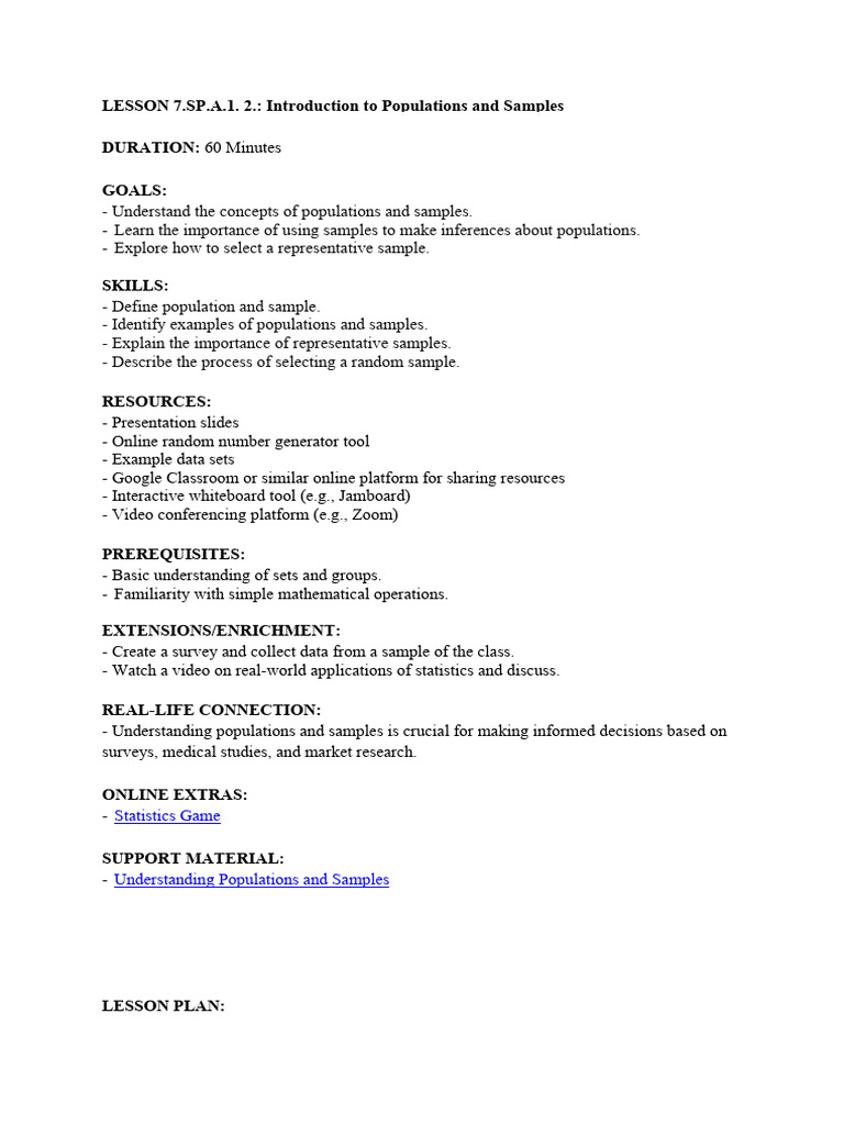 Grade 7 - Statistics & Probability - LESSON 1: Introduction To ...