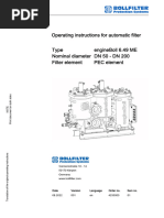 BOLLFILTER Automatic Type 6.72 Overview | PDF | Filtration | Valve