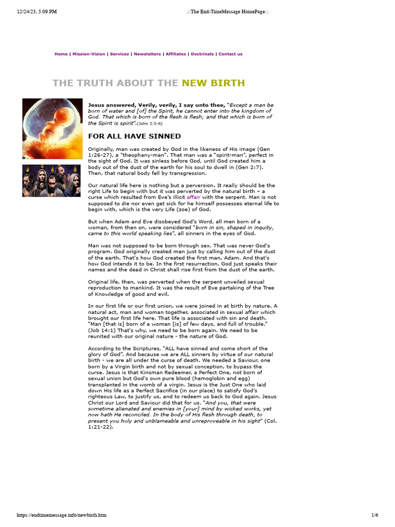 Understanding the New Birth Process | PDF | Justification (Theology ...