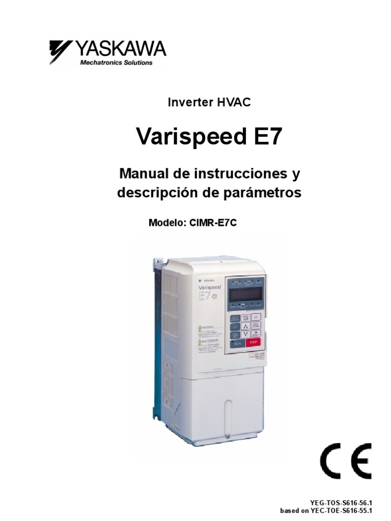 Yaskawa Varispeed E7 Manual Espanol Tos s616!56!1 PDF