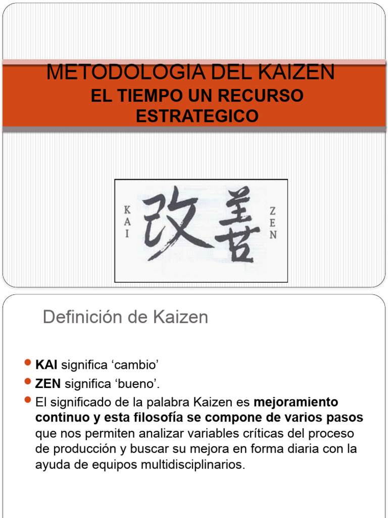 Metodología Kaizen: Mejora Continua Empresarial | PDF | Business ...