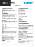 Ficha Técnica de PRO-1000 PLUS COMEX | PDF | Pintar | Cepillo