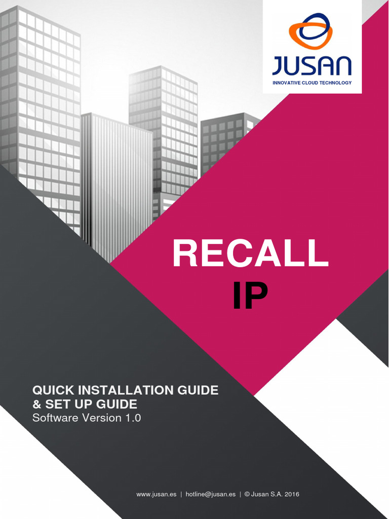 Recall ip quick installation guide pdf microsoft windows world