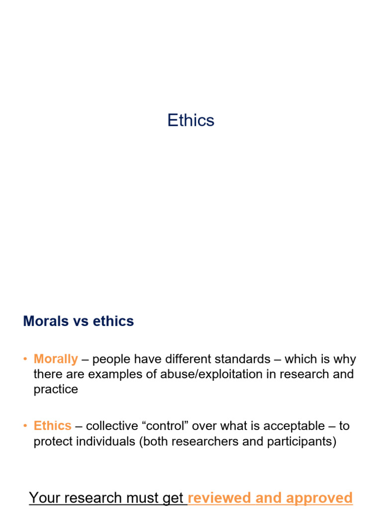 Understanding Research Ethics and Principles | PDF | Consent ...