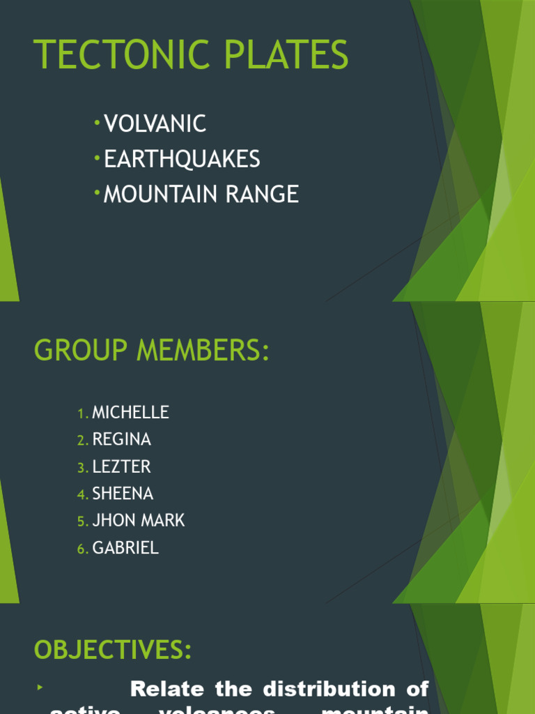 Tectonic Plates: Earthquakes & Volcanoes | PDF | Social Science | History