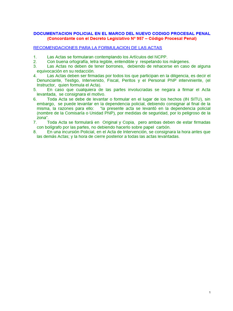 Guia de Procedimientos NCPP | PDF | Fiscal | Derecho penal