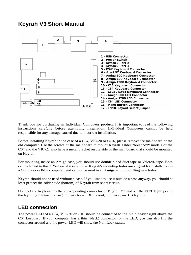 Keyrah v3 Short Manual | PDF