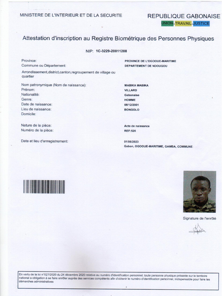 Pièce D'identité | PDF