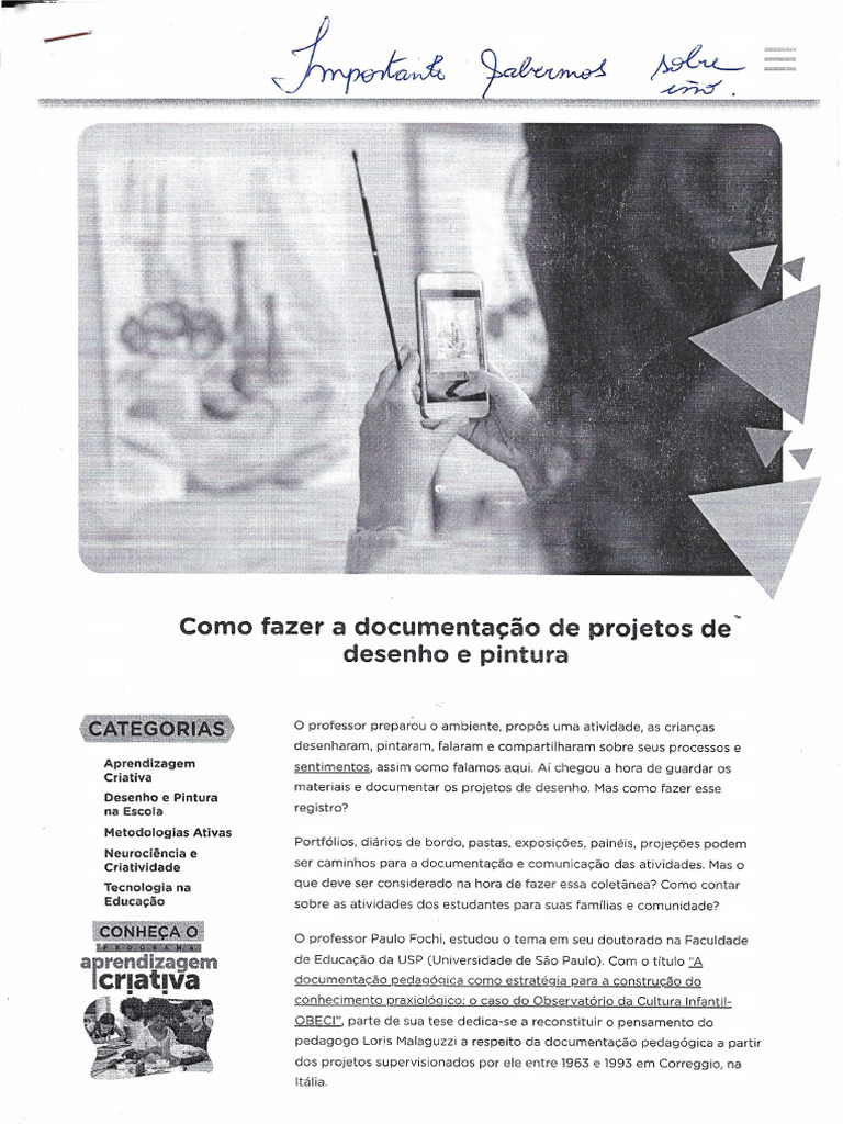 Documentação Desenho e Pintura | PDF