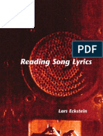 Eckstein, Reading Song Lyrics