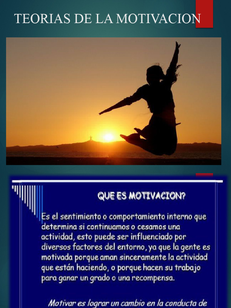 Teorias de La Motivacion | PDF | Motivación | Motivacional