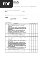 Alabama Parenting Questionnaire | PDF | Punishments | Parenting