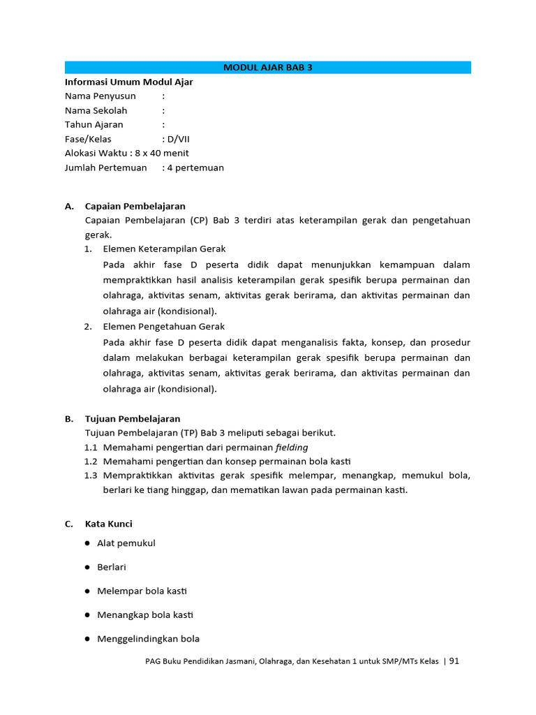 7.3 Modul Ajar Bab 3 | PDF | Karier & Perkembangan