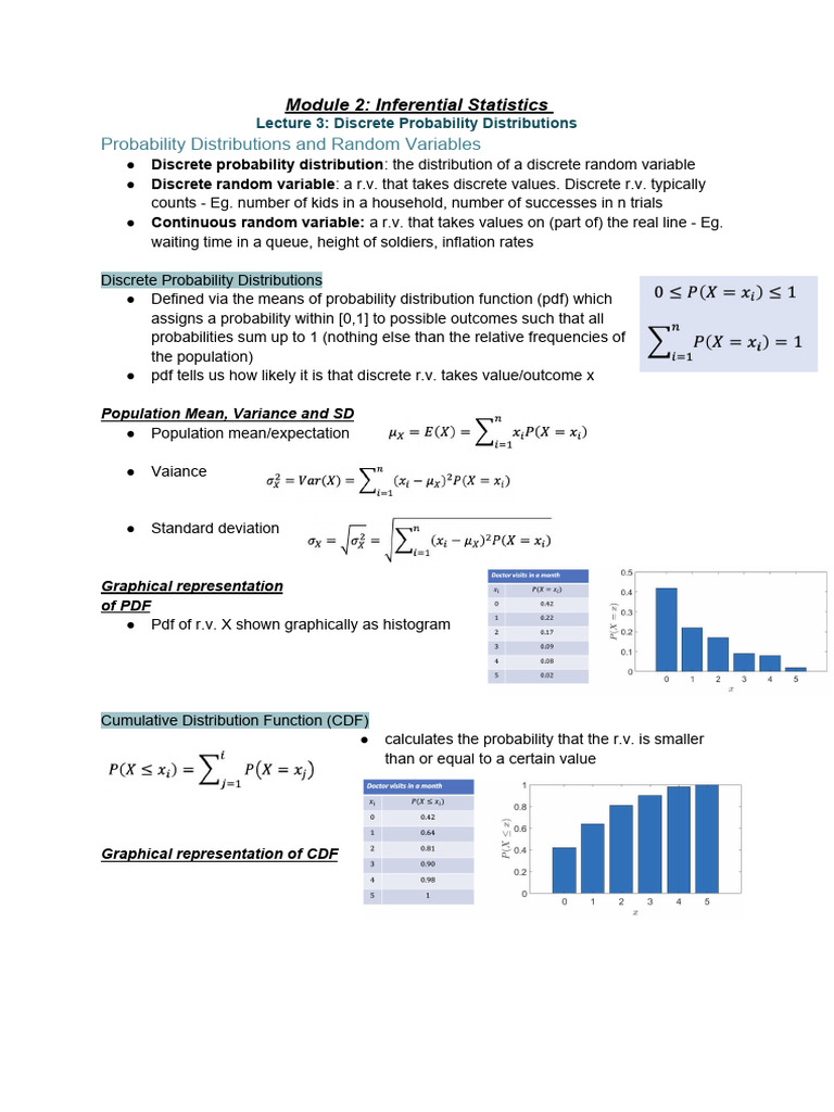 Mod 2 Stats | PDF | Probability Distribution | Probability Density Function