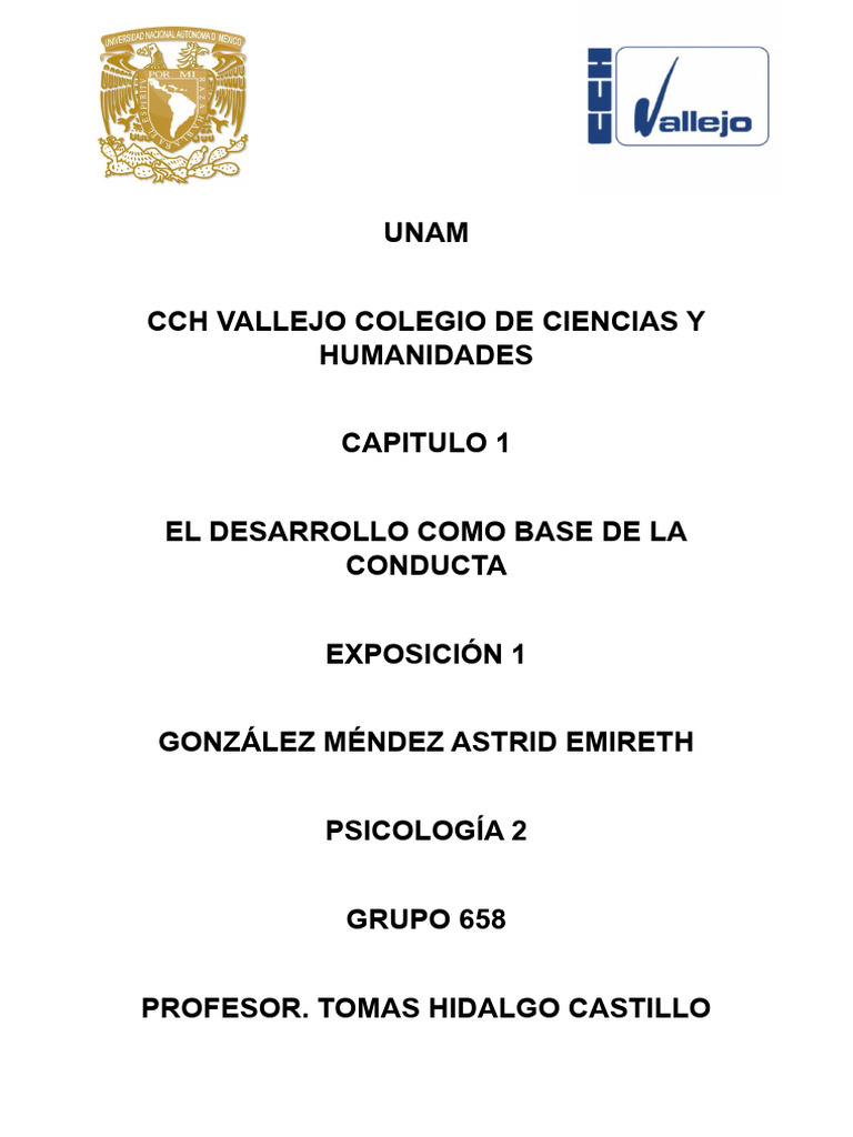 Desarrollo Como Base de La Conducta | PDF | Sicología | Hombre