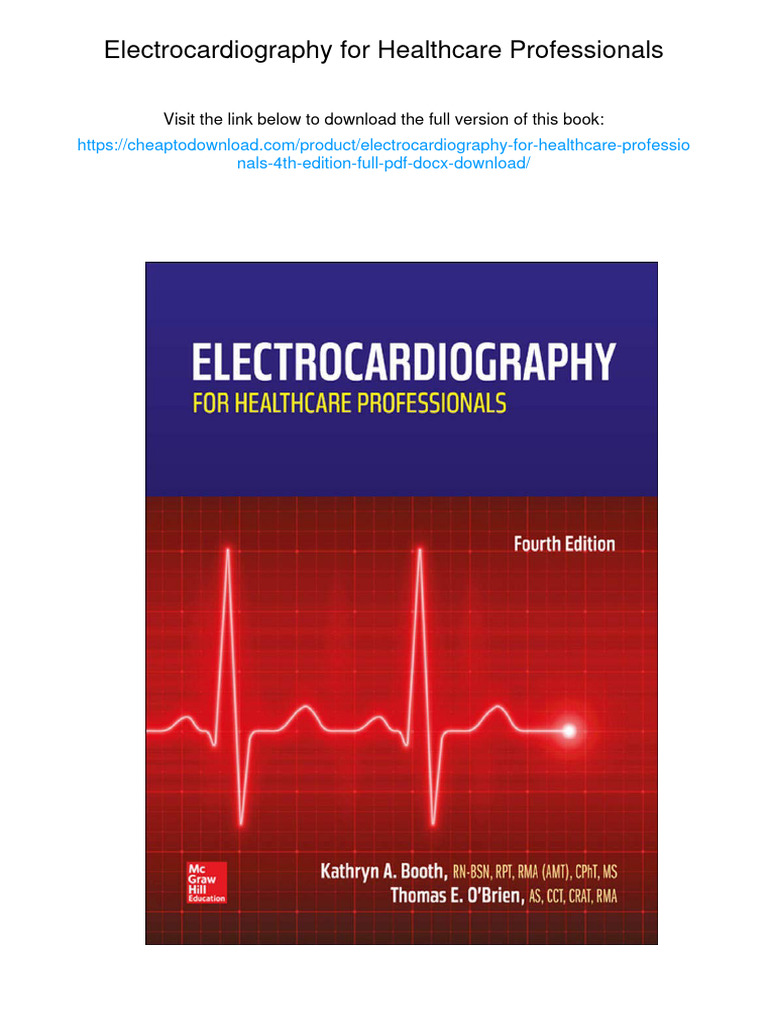 Electrocardiography for Healthcare Pros | PDF