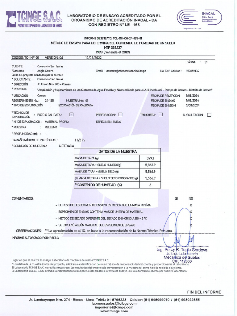 Consorcio San Isaias | PDF