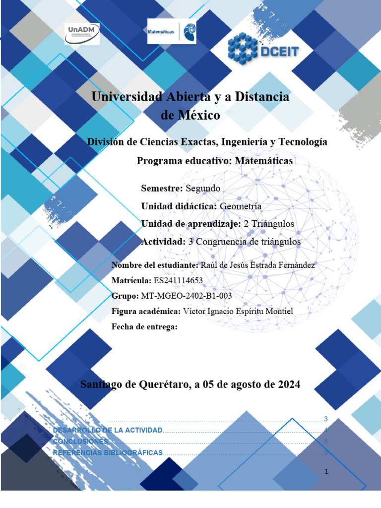 Mgeo U2 A3 Raef | PDF | Triángulo | Geometría Elemental
