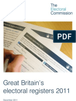 Great Britain's Electoral Registers 2011